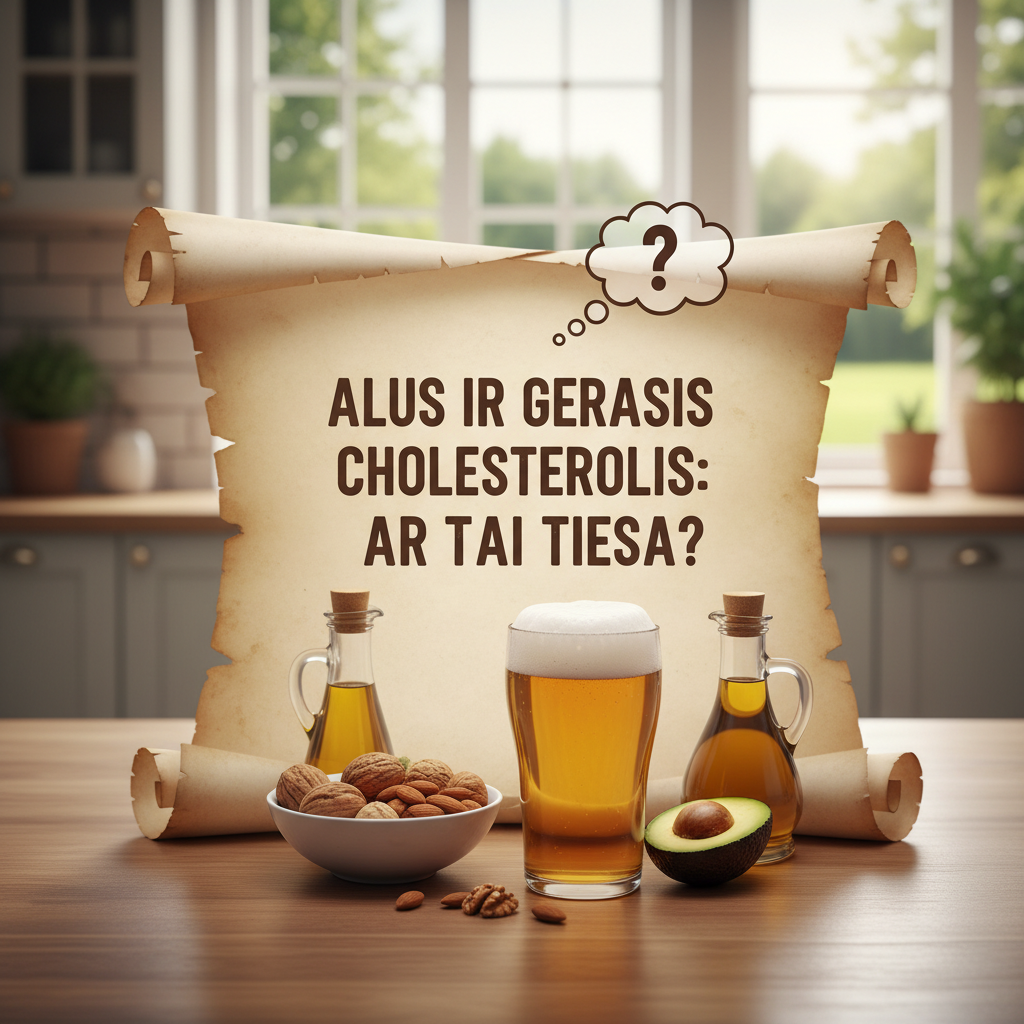 Alus ir gerasis cholesterolis: ar tai tiesa?