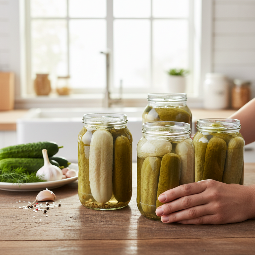 Kodėl agurkai pabala nors receptas teisingas – klaida slypi procese