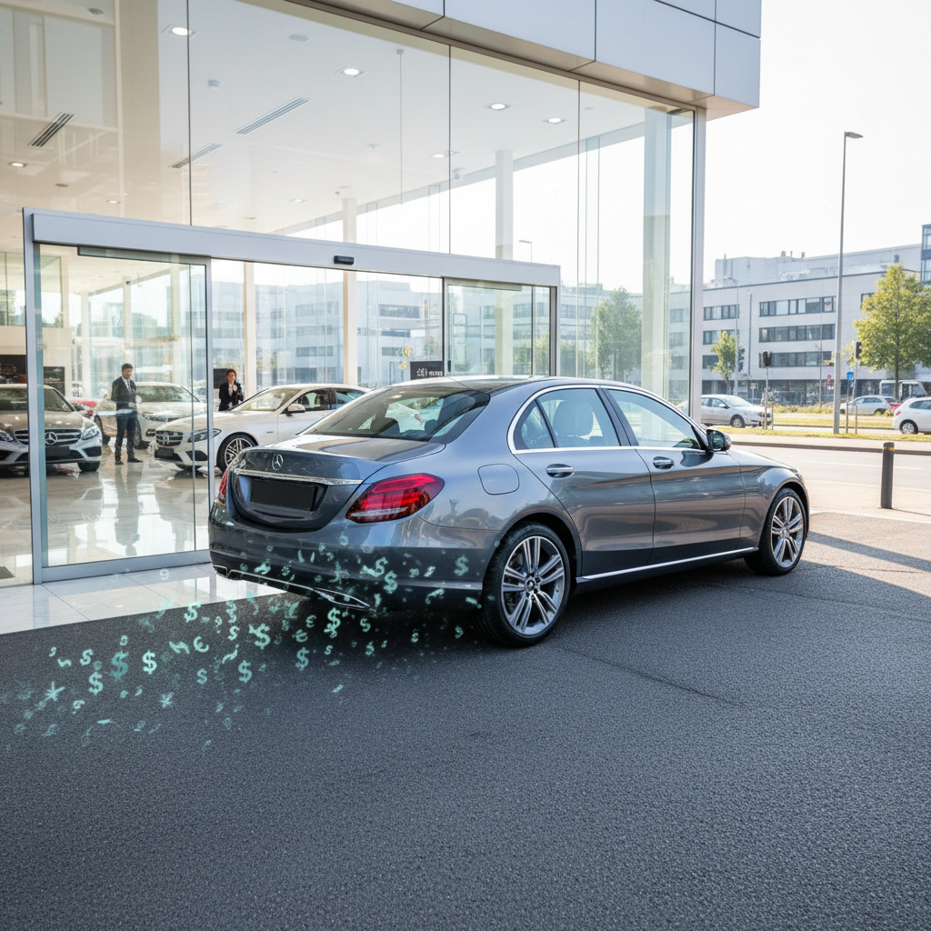 Kodėl automobilio vertė krenta vos išvažiavus iš salono?