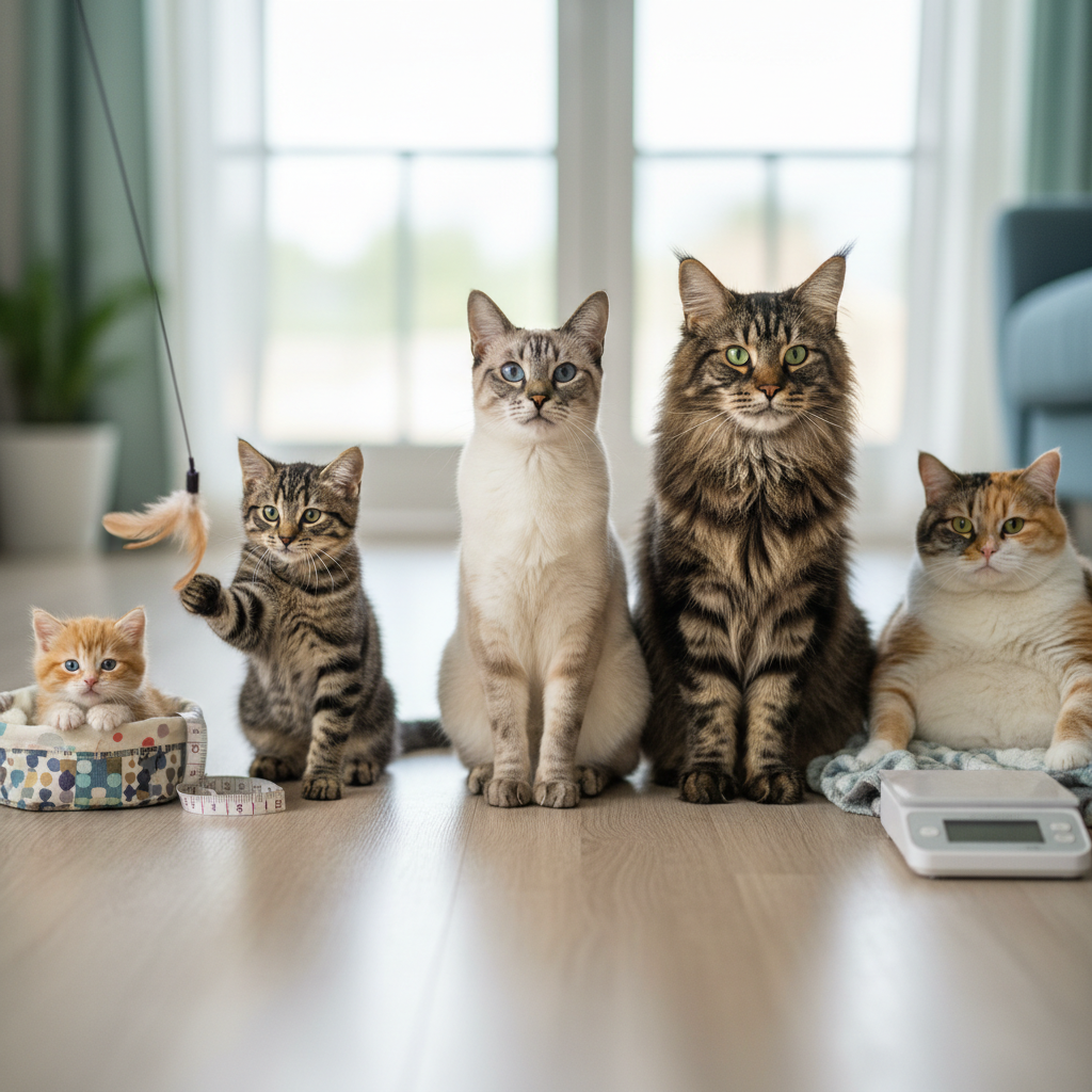Koks katės svoris turi būti pagal jos amžių? Išsamus gidas