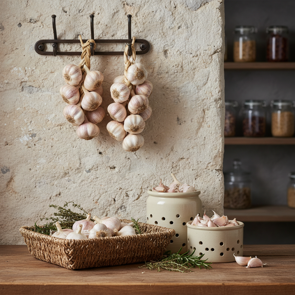 Optimalios česnako laikymo sąlygos