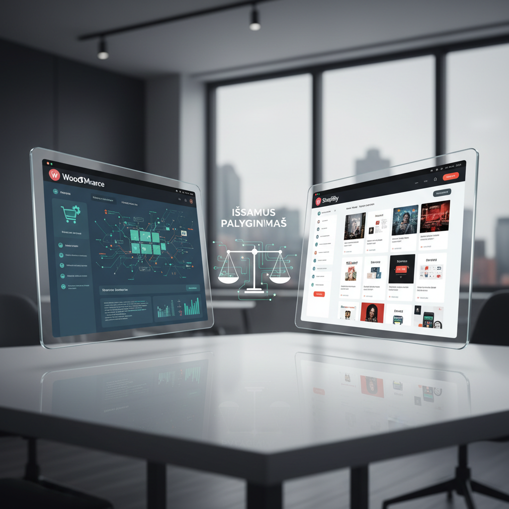 WooCommerce vs Shopify: Išsamus Palyginimas