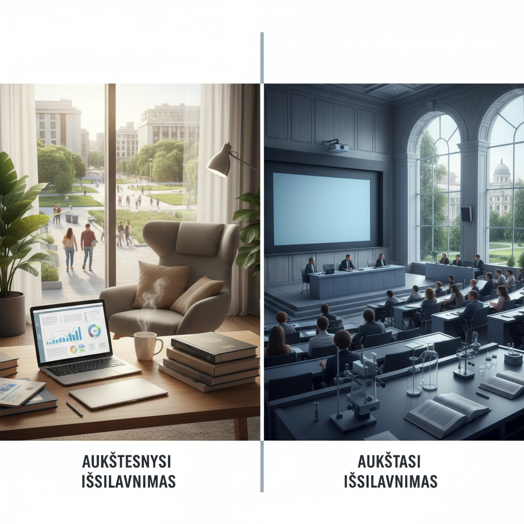 Aukštasis vs. Aukštesnysis Išsilavinimas: Esminiai Skirtumai