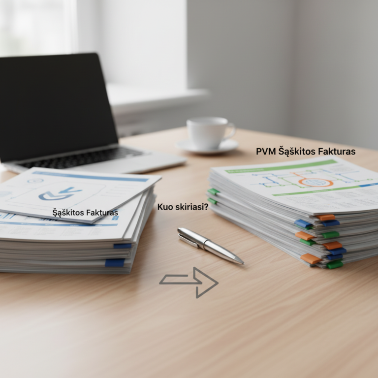 Sąskaitos Faktūros ir PVM Sąskaitos Faktūros: Skirtumai