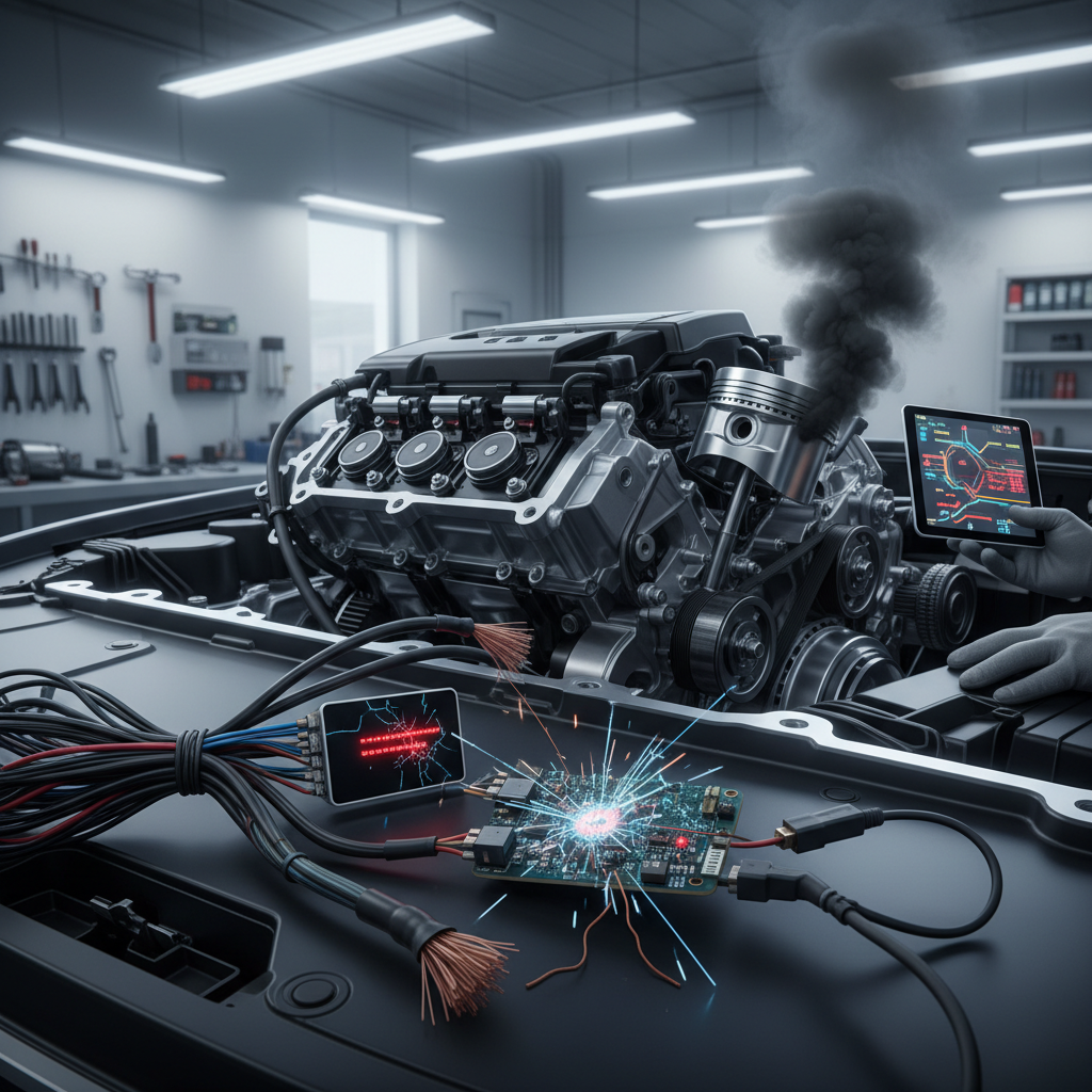 Elektronikos ir Jutiklių Gedimai: Klaidingos Instrukcijos Varikliui