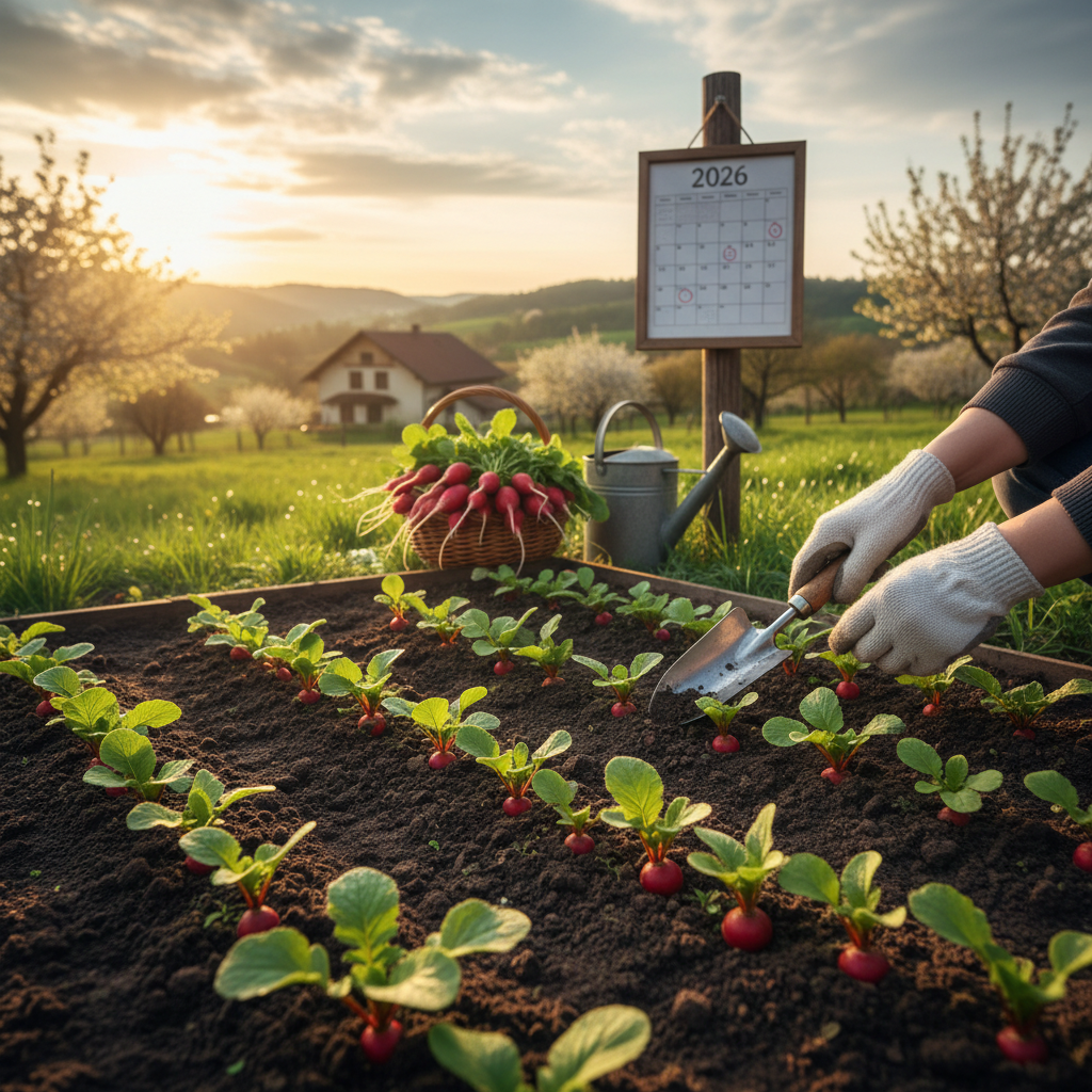 Kada sėti ridikėlius 2026 metais: išsamus gidas sėkmei jūsų sode